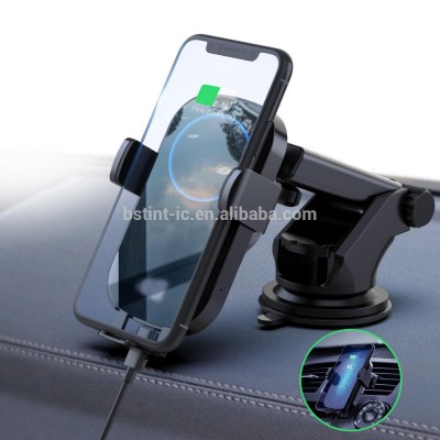 Wholesale Magnetic Car mobile Phone Qi Charger Air Vent Mount Holder Car Wireless Charger 10W Smart usb car chargers